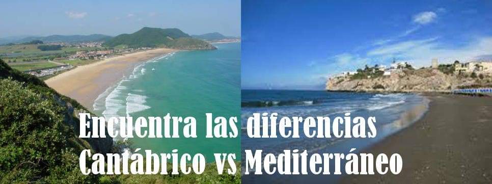 Diferencias ir a la playa en norte o en el sur de España