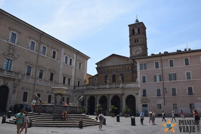 que ver en Roma plaza trastevere
