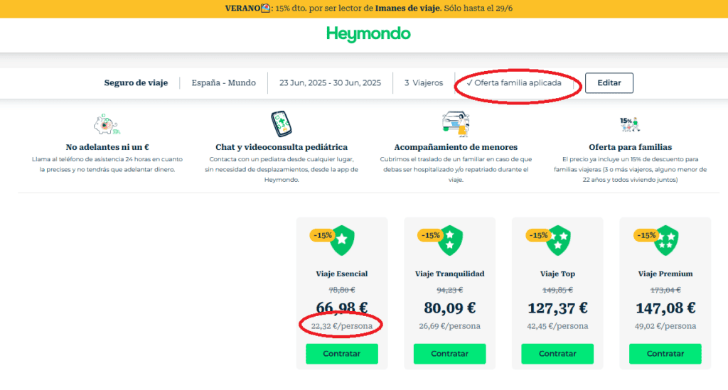 descuento heymondo familias