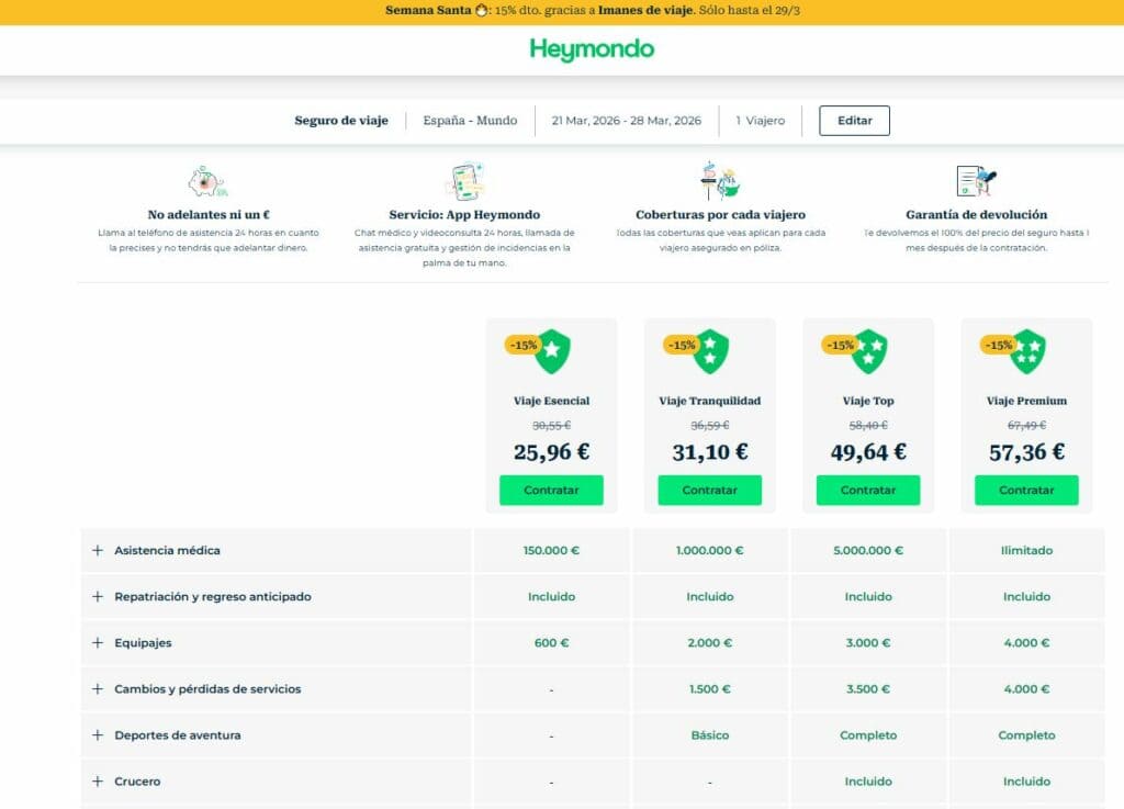 descuento heymondo 15