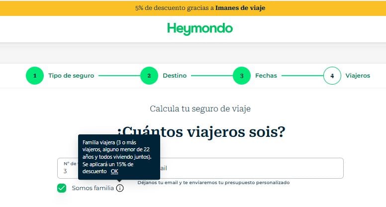 mejor seguro de viaje en familia y descuento