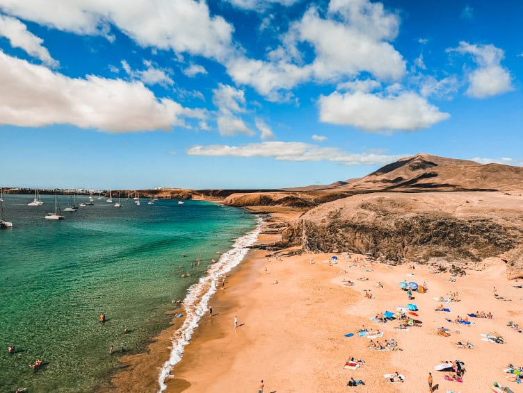 ruta por lanzarote en 4 dias playas del papagayo