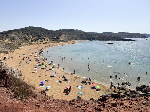que ver en menorca cala pregonda